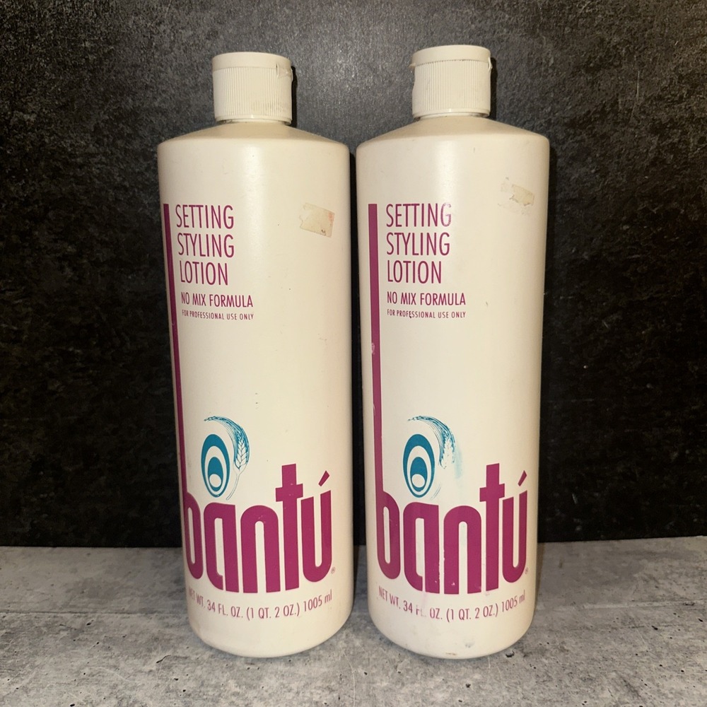 2 Lot Bantu Setting Styling Lotion 34 FL OZ